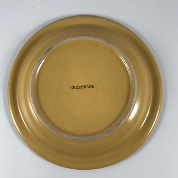 Crestware Yellow Bread Plate Ceramic - Picture 6 of 7